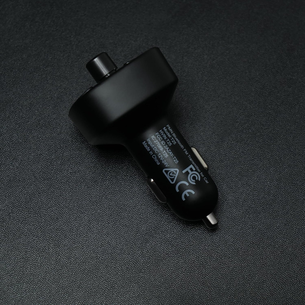 FM Transmitter, Bluetooth FM Transmitter Wireless Radio Adapter Car Kit with Dua