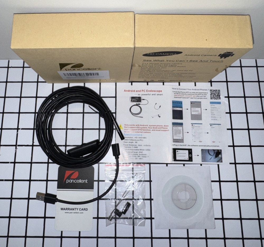 Borescope For Android - Pancellent Intelligent Visual Industrial Endoscope.