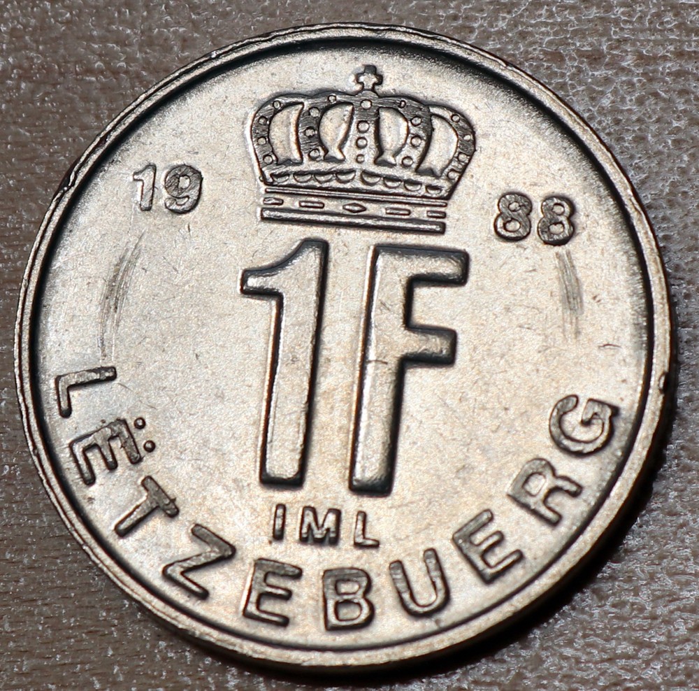 1988 Luxembourg 1 Franc