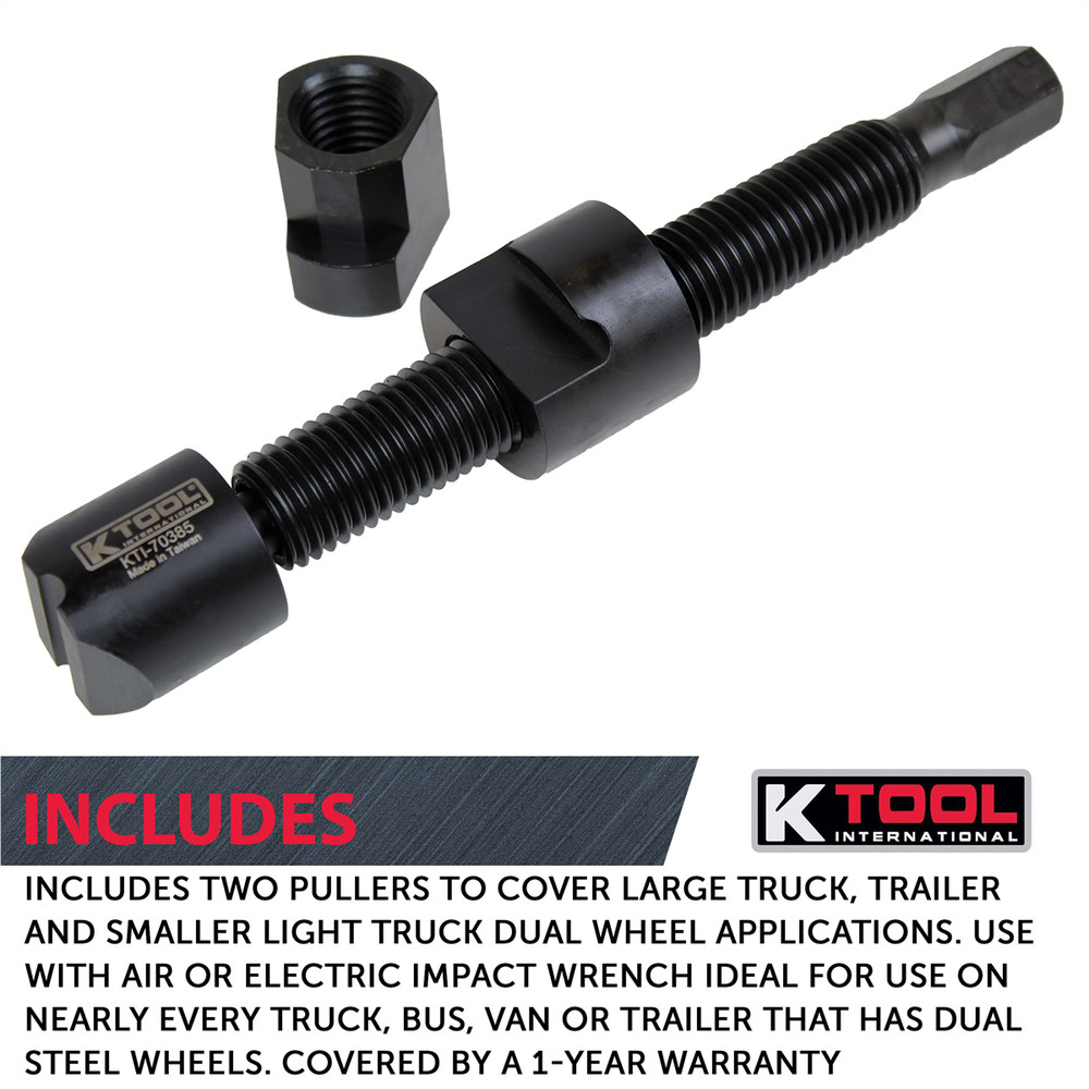 K Tool 70385 Dual Wheel Hub Separator Set, Durable, Versatile Design