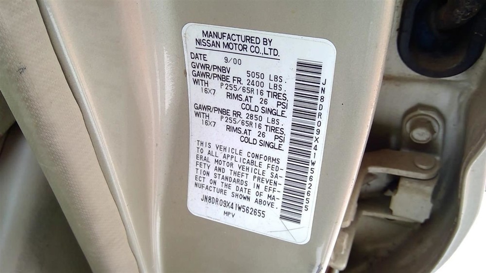 Driver Front Window Regulator Electric Fits 96-04 PATHFINDER 275655