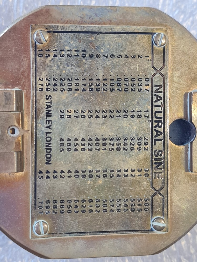 Vintage Stanley Brass Navigation Compass - Maritime