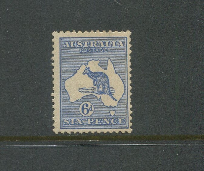 SECOND WM 6' BLUE   UNMOUNTED MINT