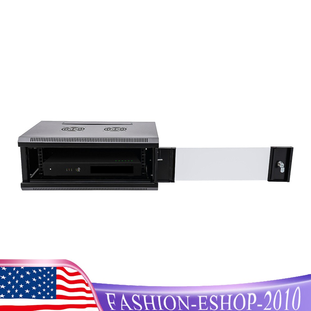4U Server Cabinet Case Wall Mounted Network Server Data Cabinet Enclosure Rack