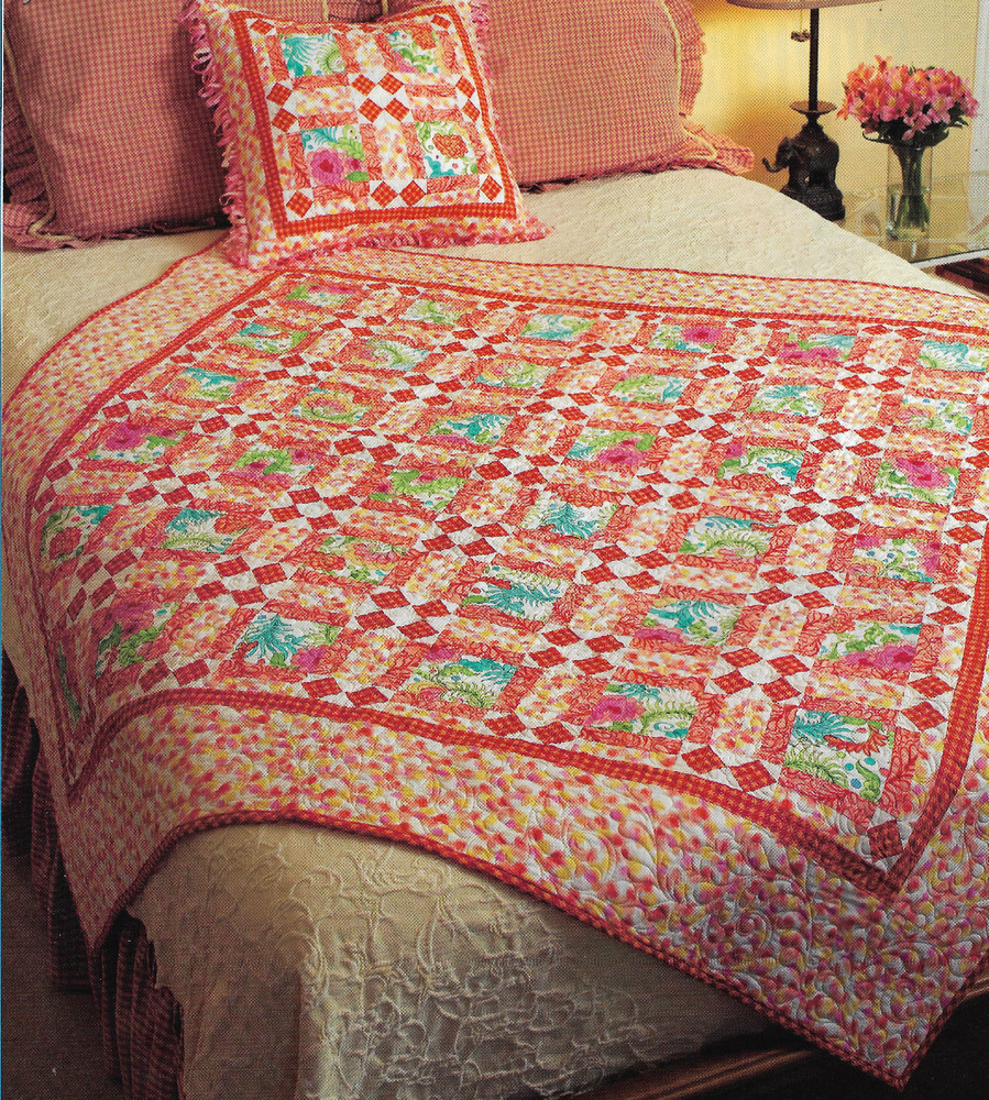 Feathery Florals Quilt quilting pattern instructions