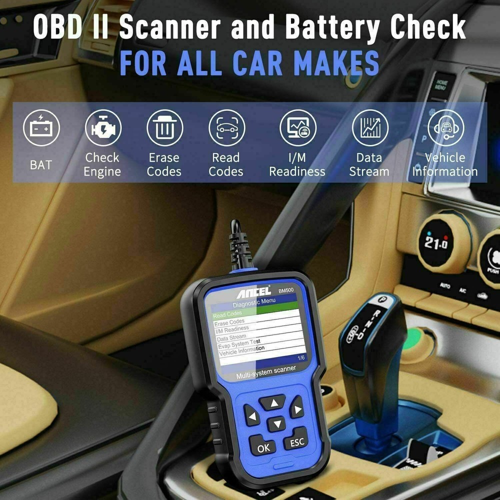 ANCEL BM500 All System OBD2 Scanner Code Reader for BMW Mini Car Diagnostic Scan