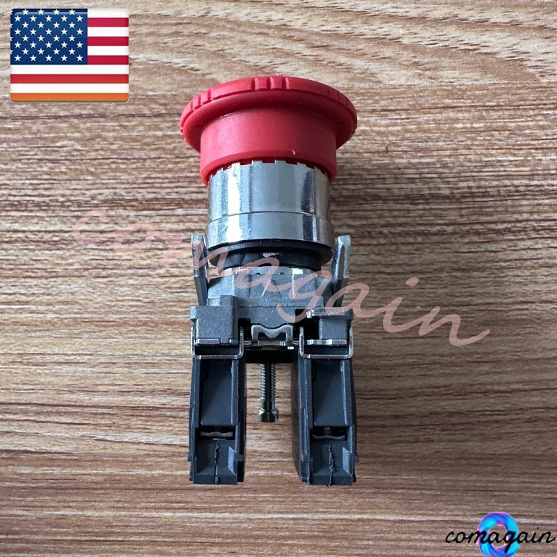 For Schneider XB4BS8444 XB4 BS8444 Emergency Stop Button Switch Fas Shipping