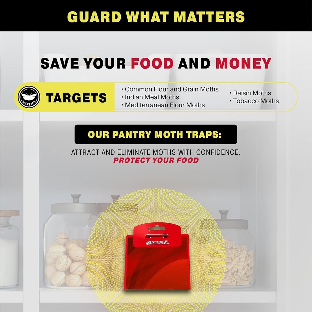Catchmaster Pantry Moth Traps with Premium Extra Strength Pheromone Technology