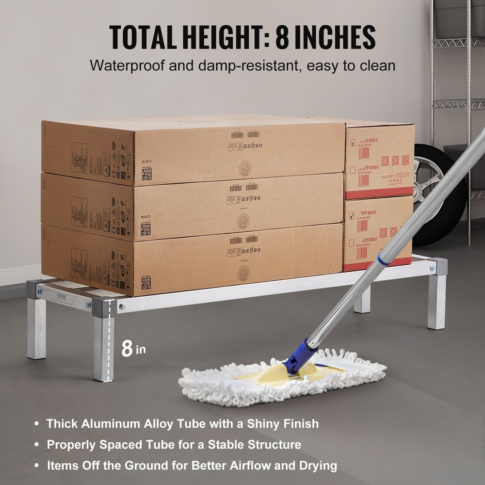 Compact 48x14x8 Aluminum Rack 1000lb Load Efficient Space Use
