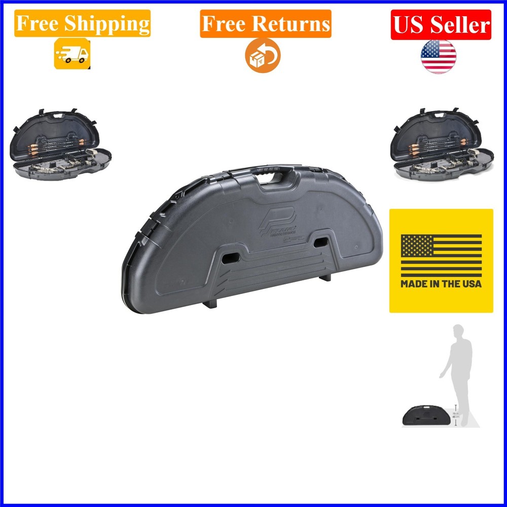 Plano Protector Compact Bow Case Black Hard with 5 Arrow Slots
