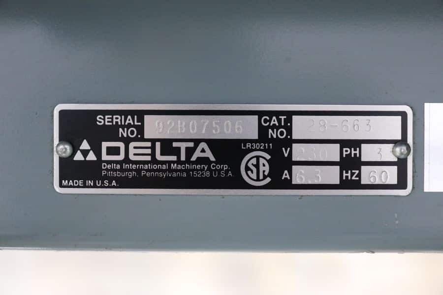 Delta 28-663 20" Vertical Variable Speed Band Saw