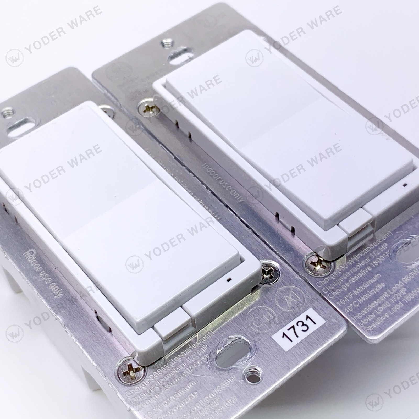 2-Pk GE/Enbrighten In-Wall Z-Wave Plus 14291-2 Smart Paddle Switch ZW4005 *READ*