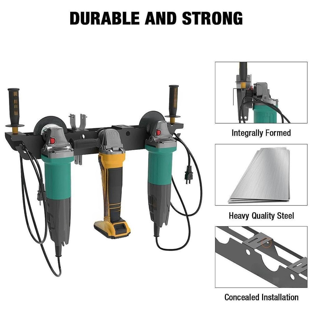 Angle Grinder Stand Wall Mount Bracket Stable Support Easy to Install with Cord