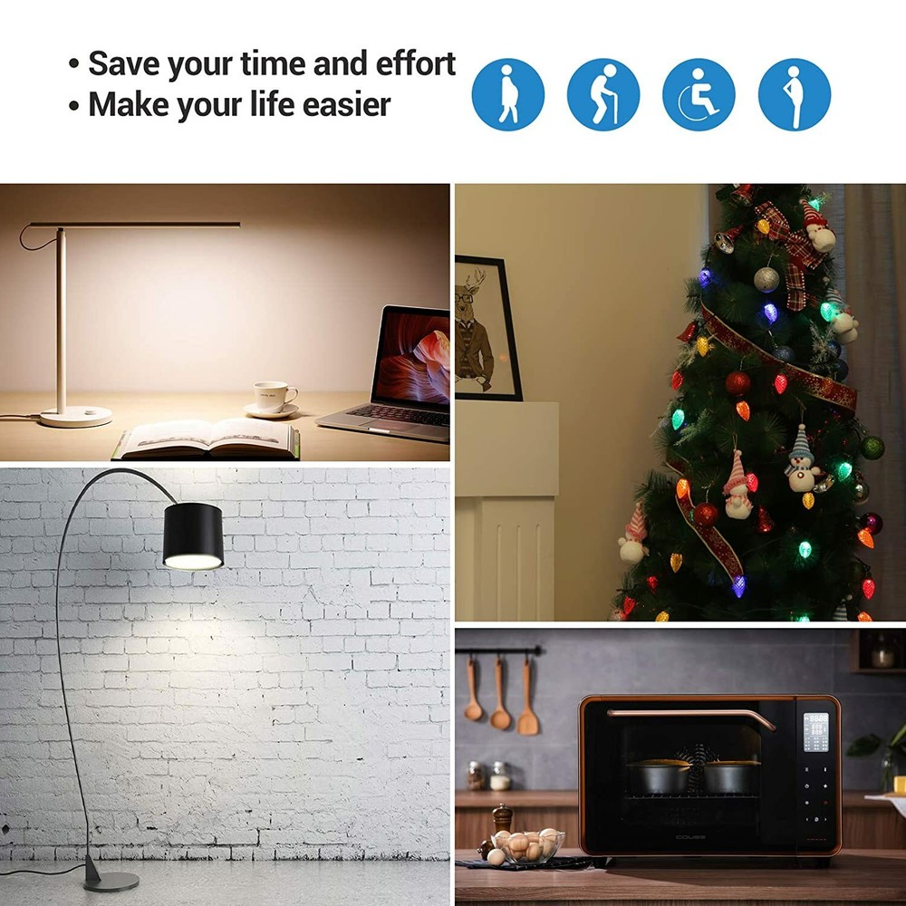 DEWENWILS Remote Control Outlet Wireless Remote Light Switch 100 FT Long Range