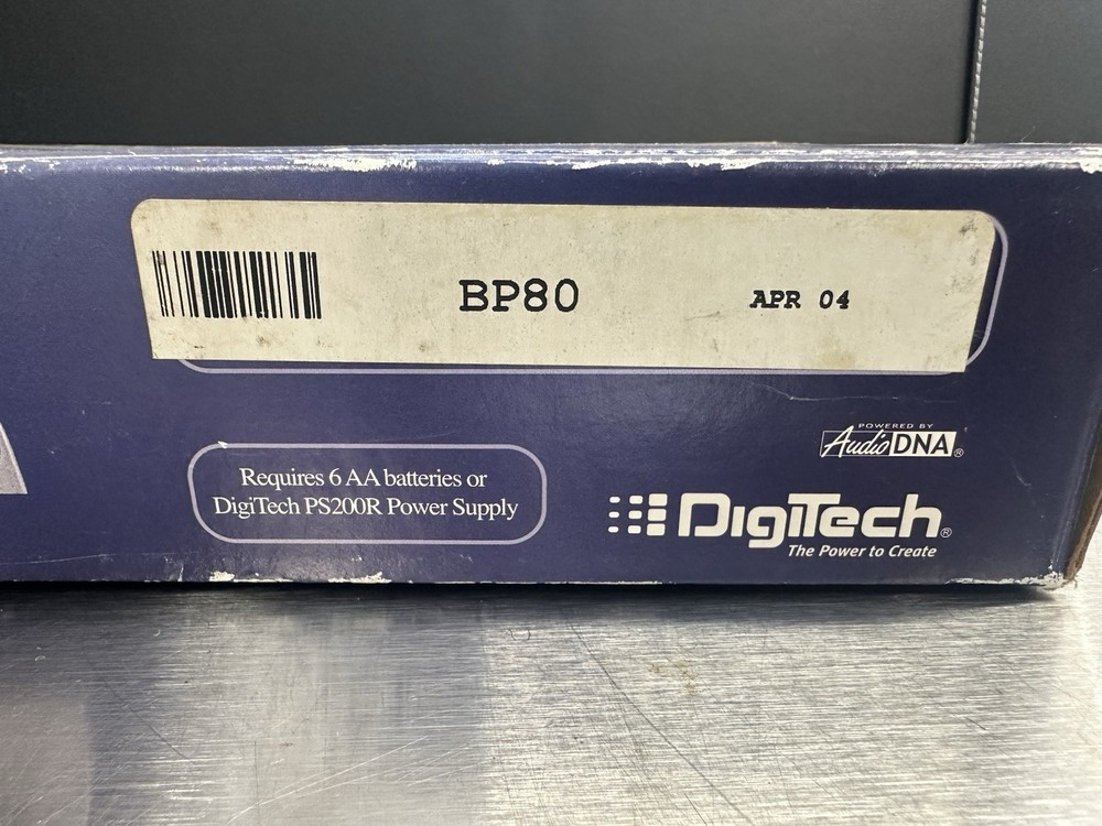 Digitech BP80 Modeling BASS Processor Pedal Complete In Box WITH PAPERWORK+ CORD