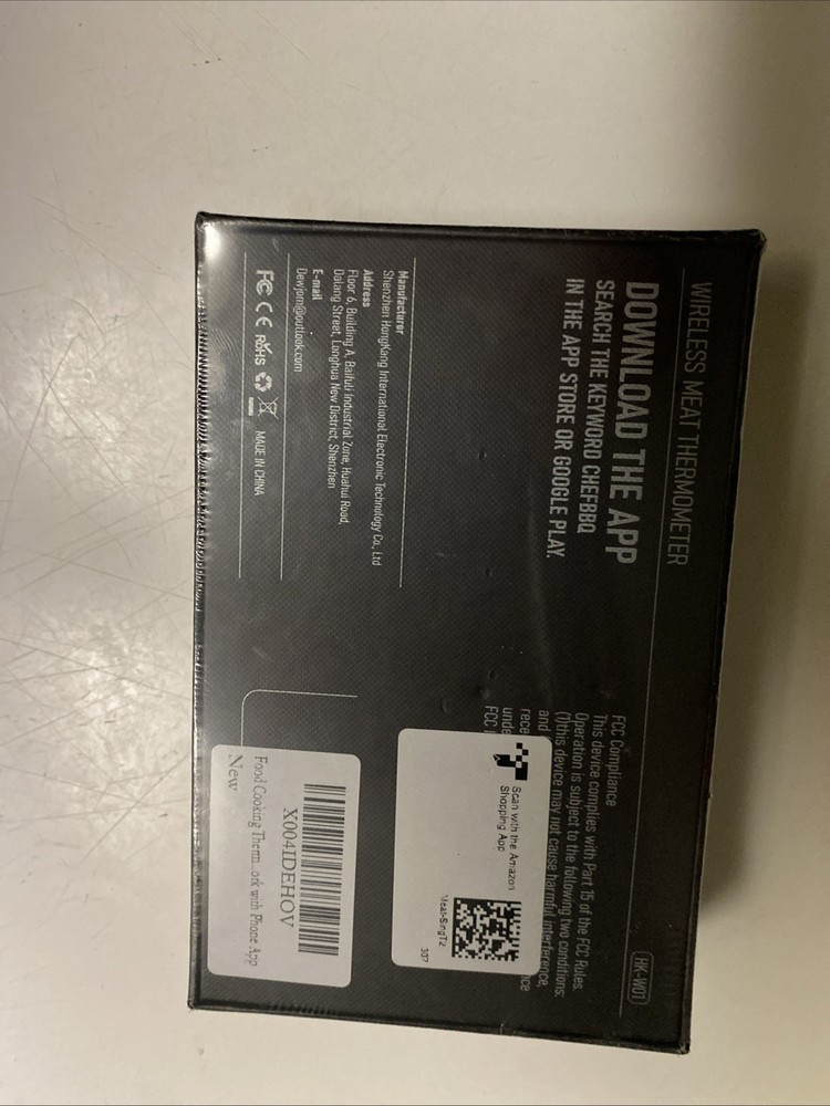 DEWJOM WIRELESS MEAT THERMOMETER SINGLE PROBE 500FT SILVER