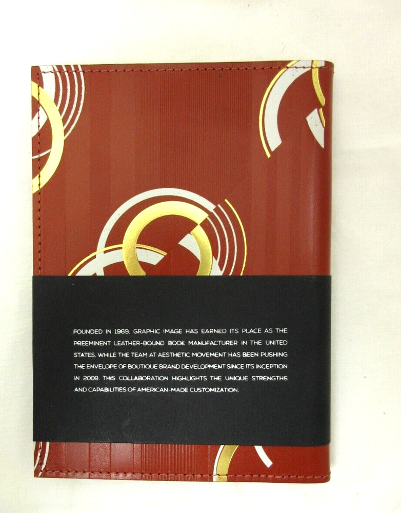 Metropolis Graphic Image 7" Refillable Notebook Leather Cover Spiral Insert