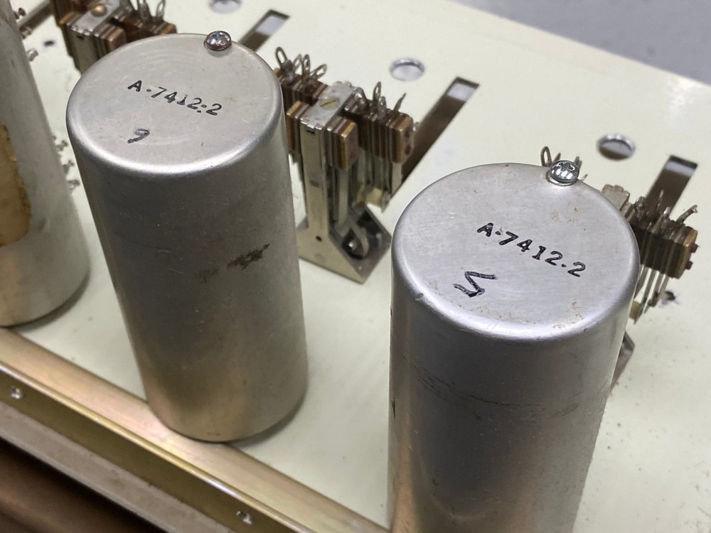 Stereo Ampro Console Front Panel with Switches - Knobs - VU's - Attenuators