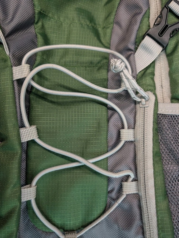 Ridgeway by Kelty Hydration Pack Backpack Green Gray NO BLADDER Hiking Daypack