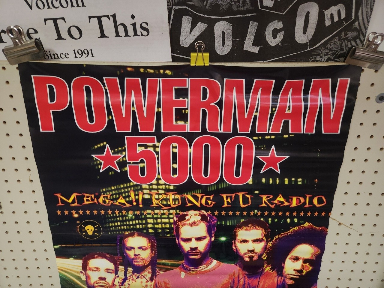 Powerman 5000 1997 Mega! Kung Fu promotional BIG Poster Excellent NEW old stock