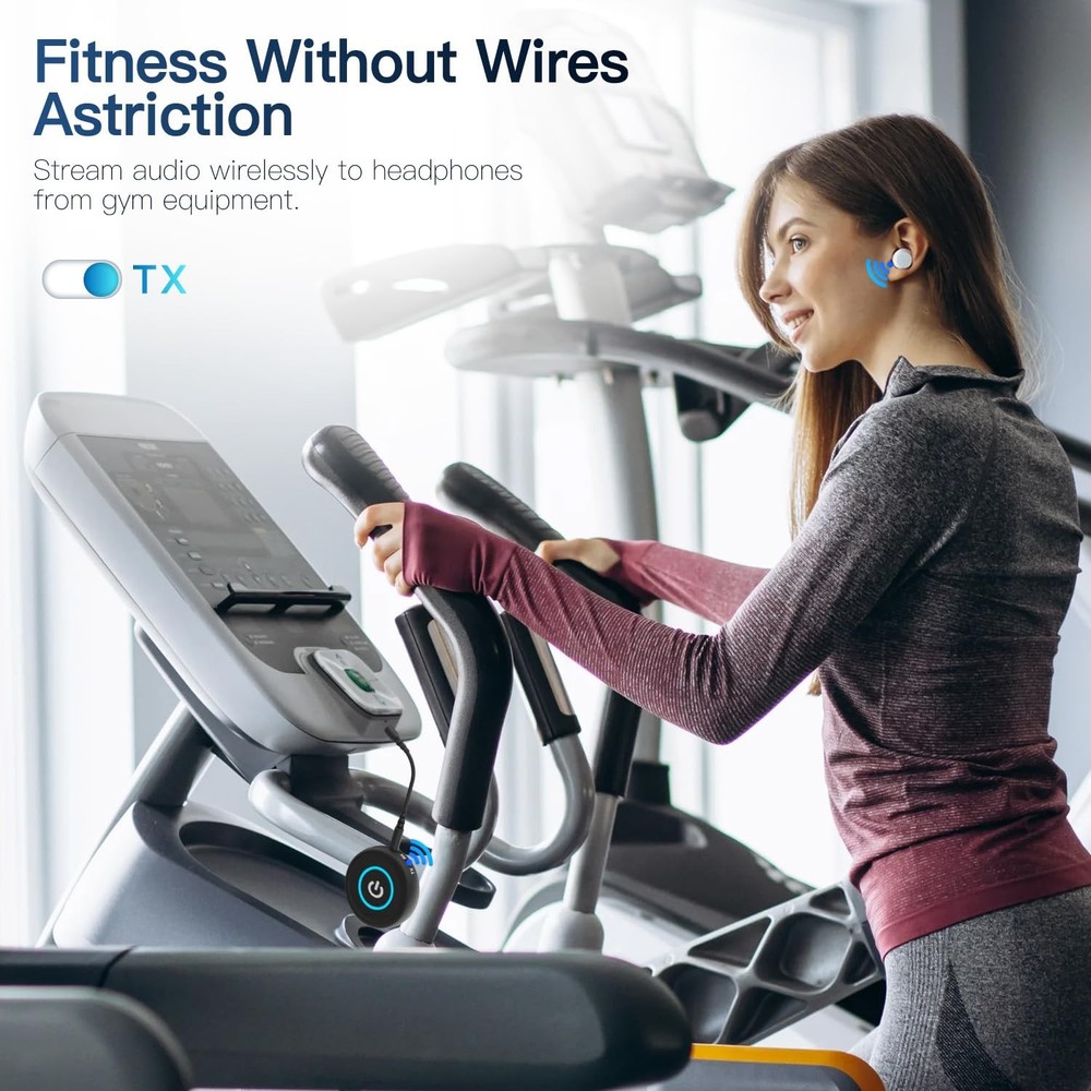 Bluetooth 5.3 Transmitter Receiver, 2-in-1 Wireless Transmitter Receiver for ...