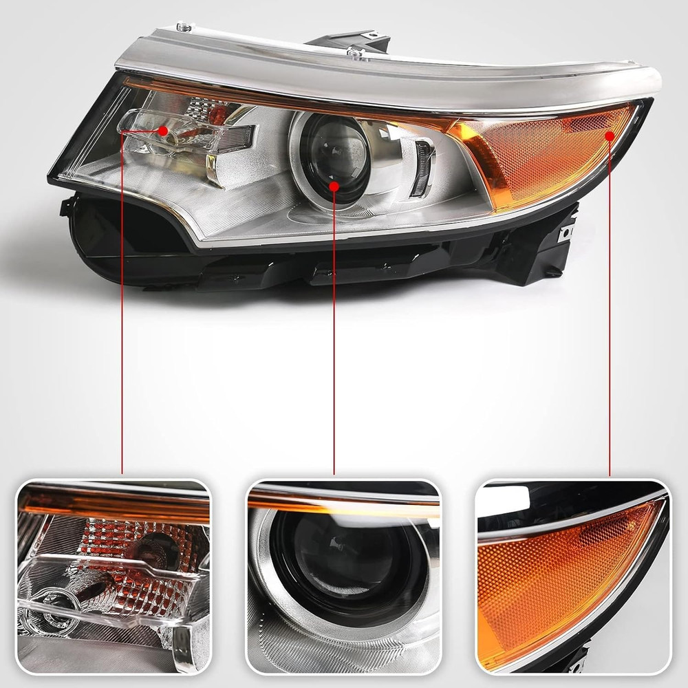 for Ford Edge Headlight Assembly 2011 2012 2013 2014 Halogen Replacement Project