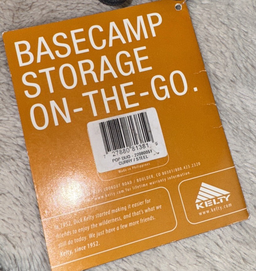 NWT KELTY Basecamp Pop Duo Bag Rust/Orange