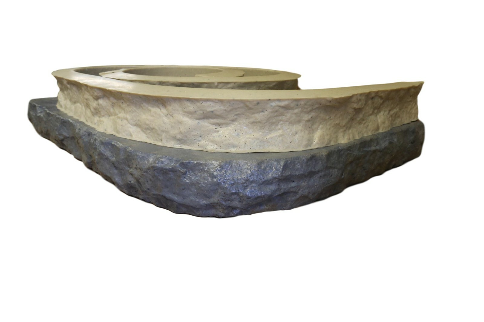 Stone Master Molds Chiseled Edge Concrete Countertop Edge Form Liner 10'x3"