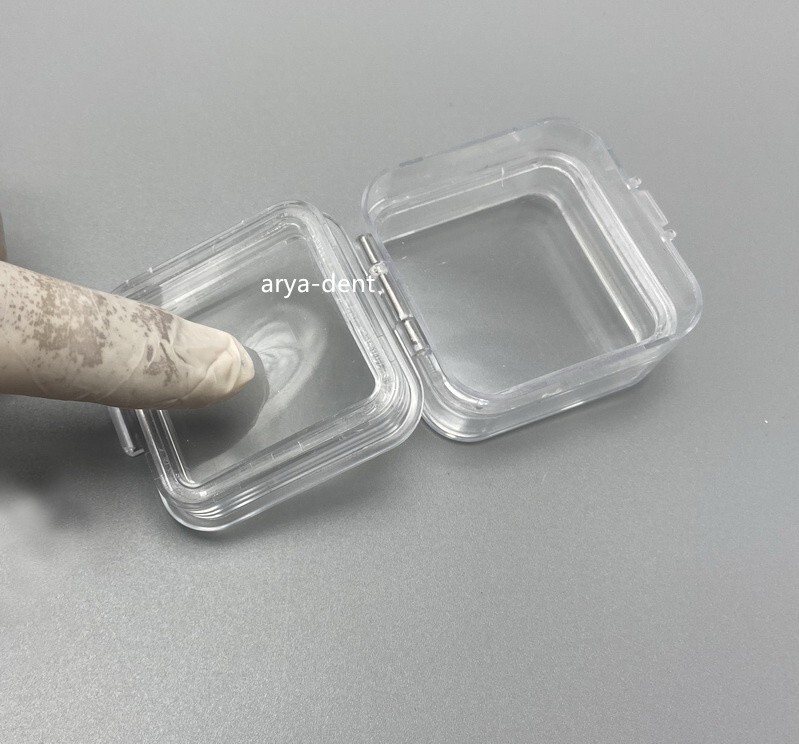 90pcs Denture Teeth Membrane Case Container Hinge Jewelry Display Storage Box