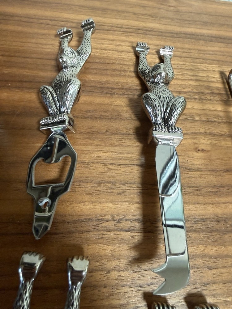 Godinger Silver Monkey Bar Tool 6 Peice Set Great Condition