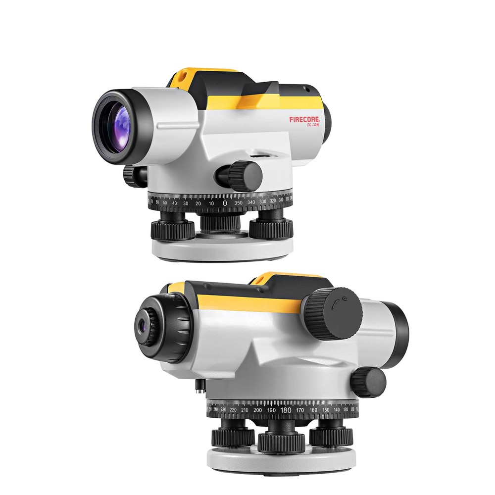 32X Automatic Optical Level Kit with -Leveling Magnetic Dampened Compensator ...