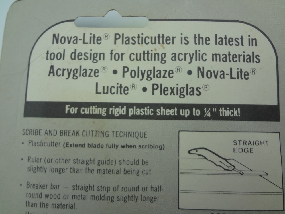 Vintage Nova-Lite Plastic Cutting Hand Tool
