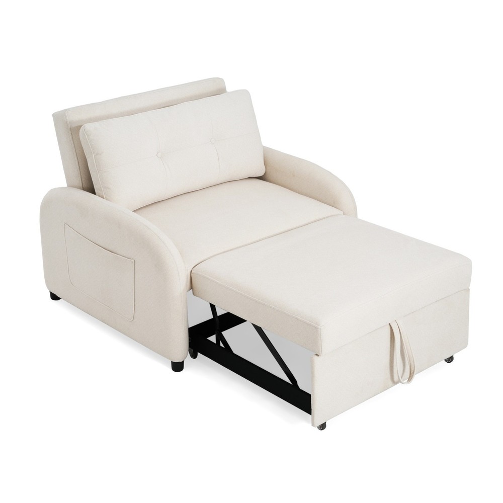 Modern Convertible 3-in-1 Sleeper Sofa Bed Folding Pull Out Bed for Small Space