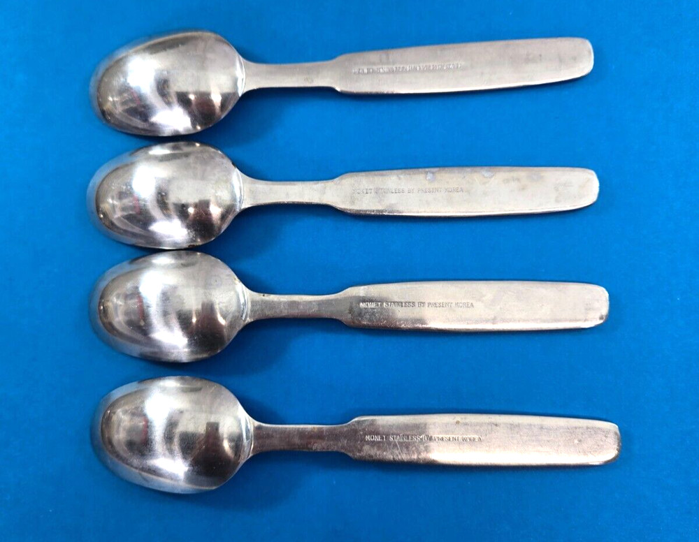 Monet By Present 4 Spoons Stainless Flatware Korea MCM