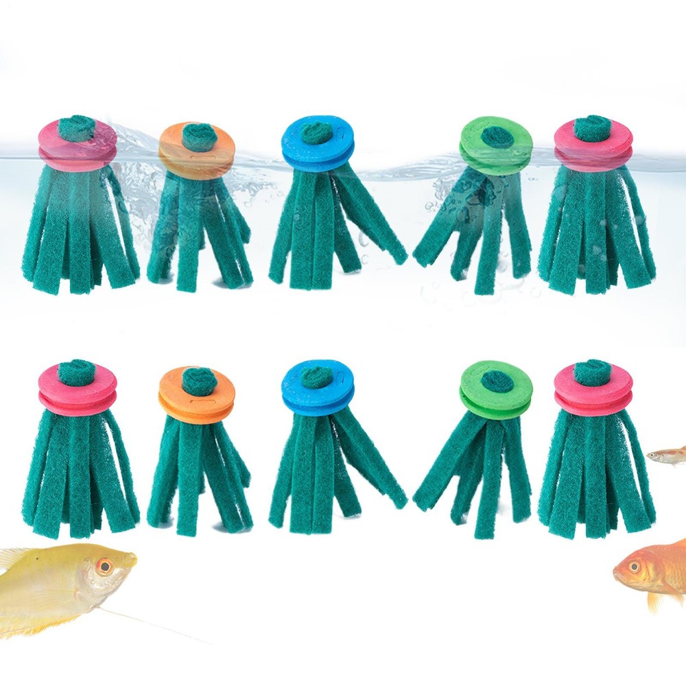 10 Pcs Floating Spawning Mop For Egg Laying Fish Ideal For Ricefish, Rainbowfish