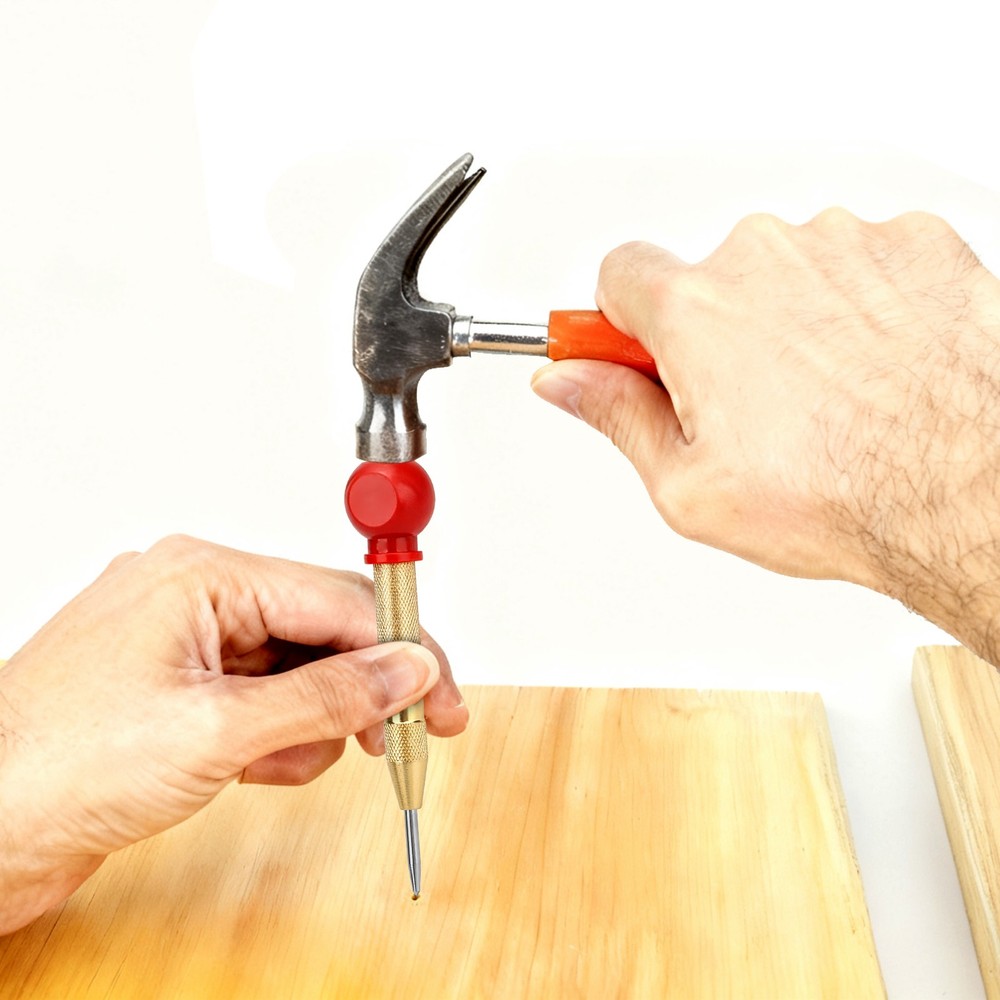 3PCS Automatic Center Punch Strike Spring Loaded Marking Starting Hole Tool Set