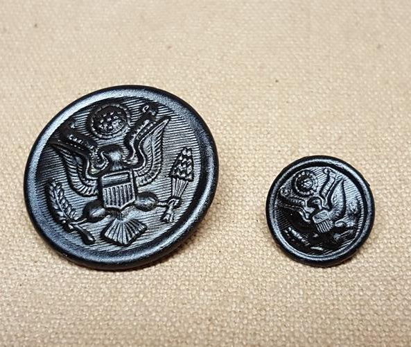 WWI US ARMY Model 1918 Overcoat Button Set