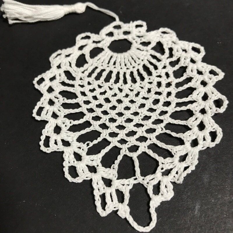 3 Vintage cotton crochet Christmas ornaments