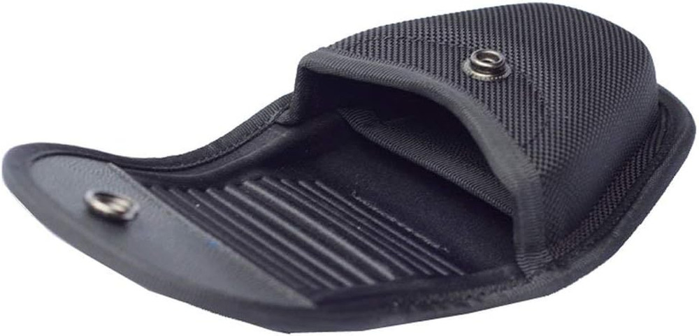 ROCOTACTICAL Molded Double Handcuff Case, Hidden Snap Nylon Cuff Case Pouch