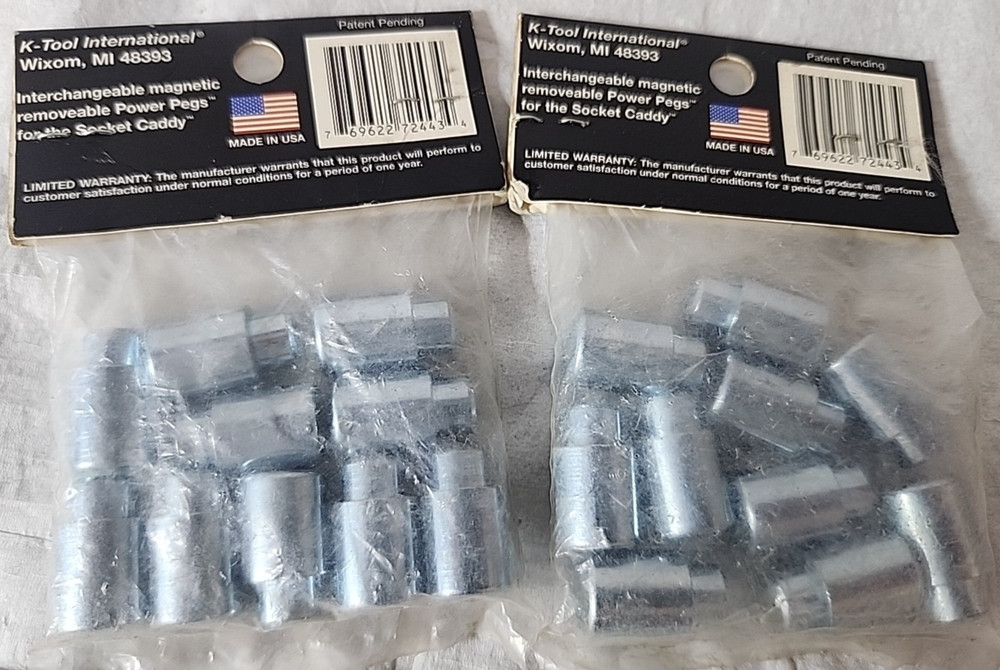1/2" Drive Magnetic Socket Pegs for Socket / Caddy Holders K-Tool International