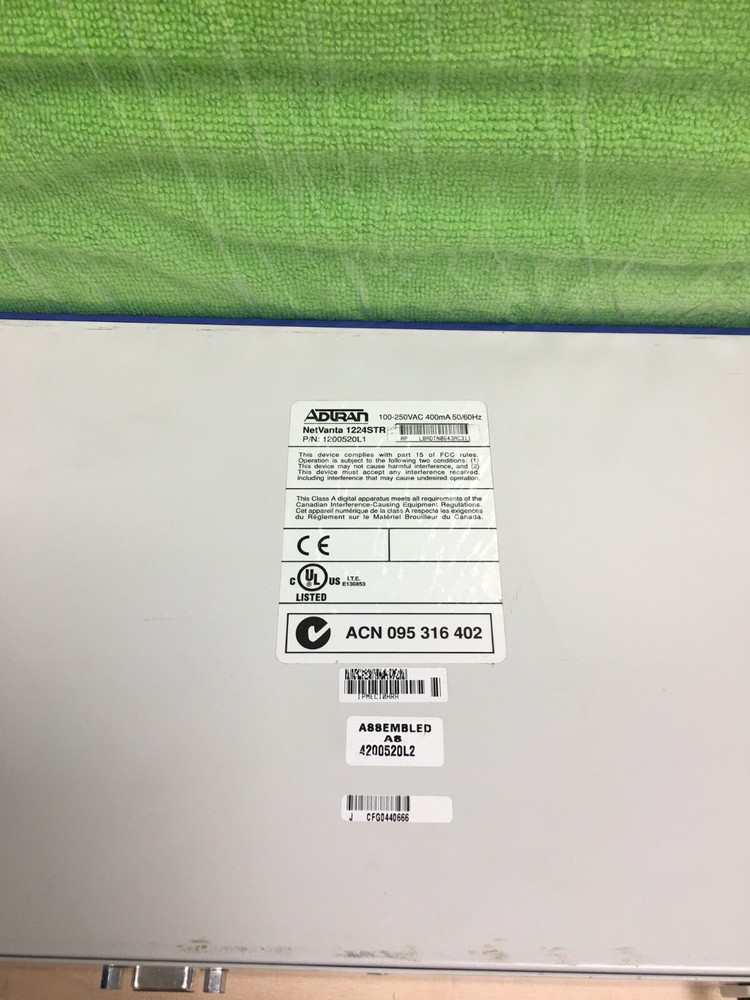 Adtran NetVanta 1224STR Managed Switch, 1200520L1 NO RACK EARS (TESTED)