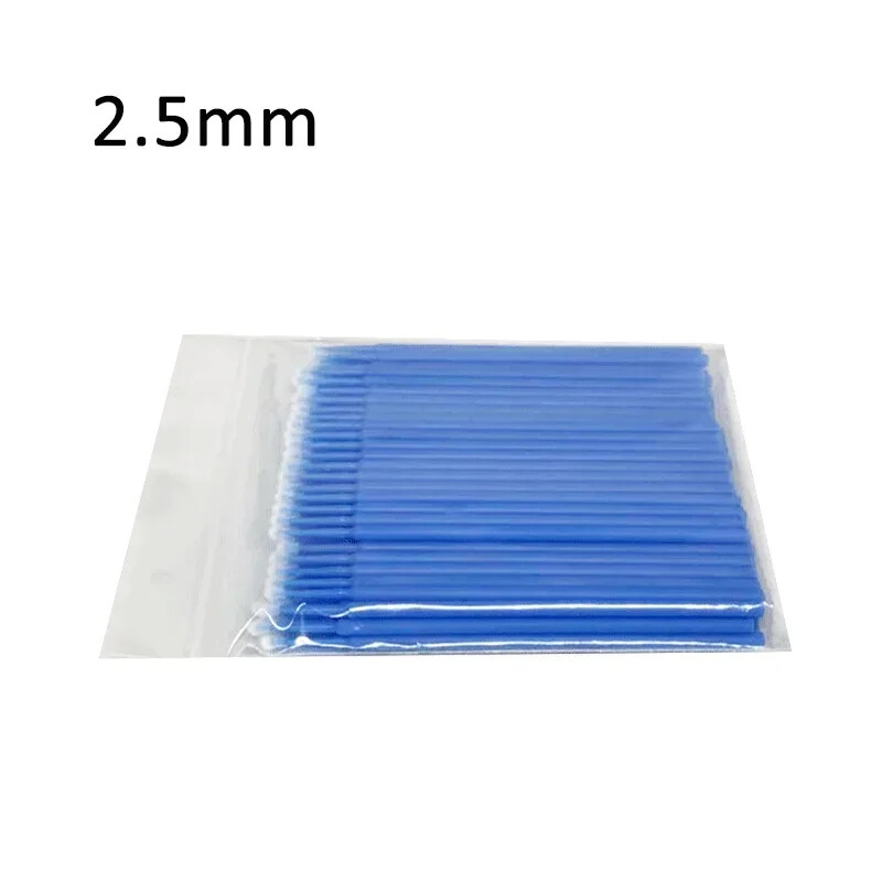 Dental Disposable Bendable Micro Brush Applicator/Long Type/Taper Brush 100Pcs