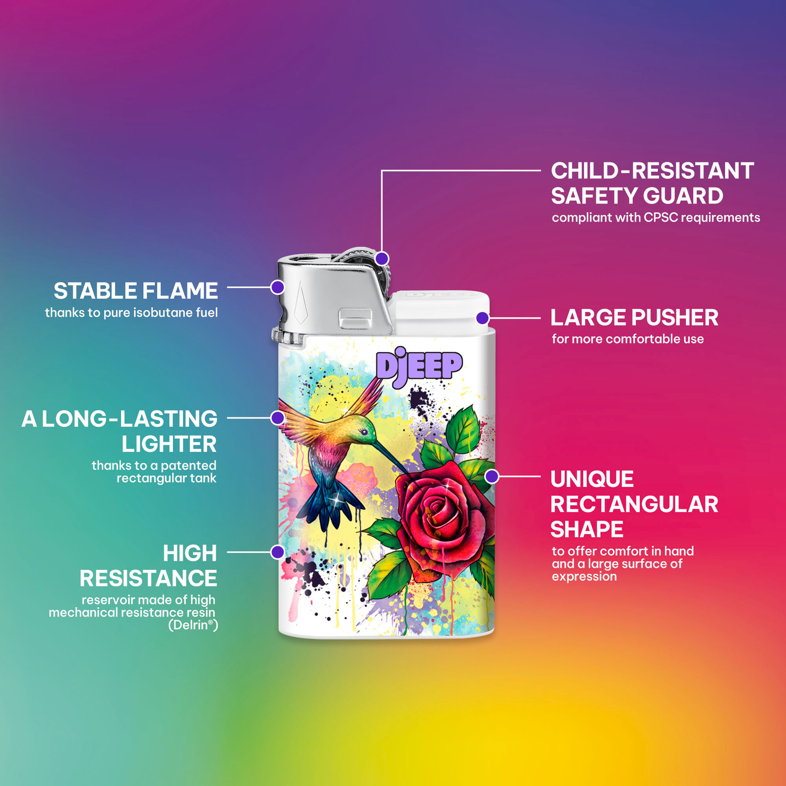 DJEEP Pocket Lighters, TATTOO Collection