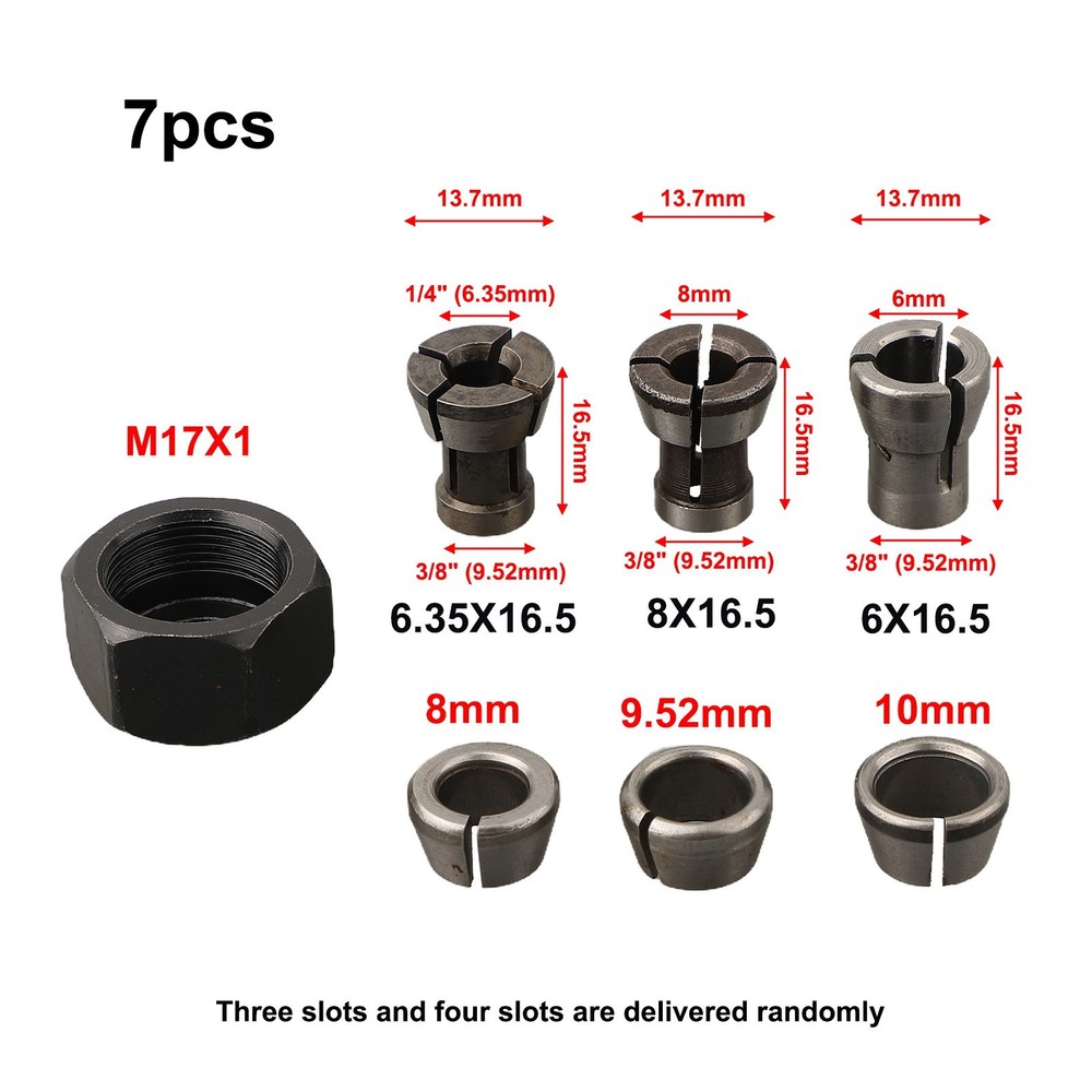 Carbide Split Bushing Collet Chuck Adapter Set for Multi Tool Suitability