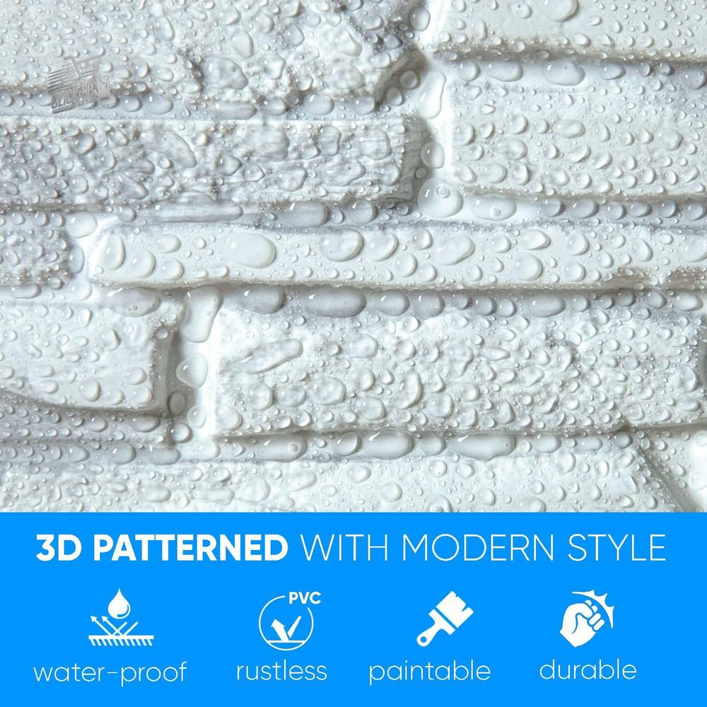 3D PVC Wall Panels Wall Cladding Modern Interior Decorative 50x50 19.6sqm