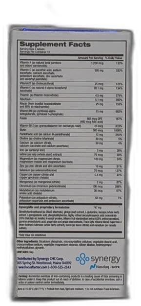 *2028-3-1* Focus Factor Extra Strength Brain Supplement & Complete Multivitamin