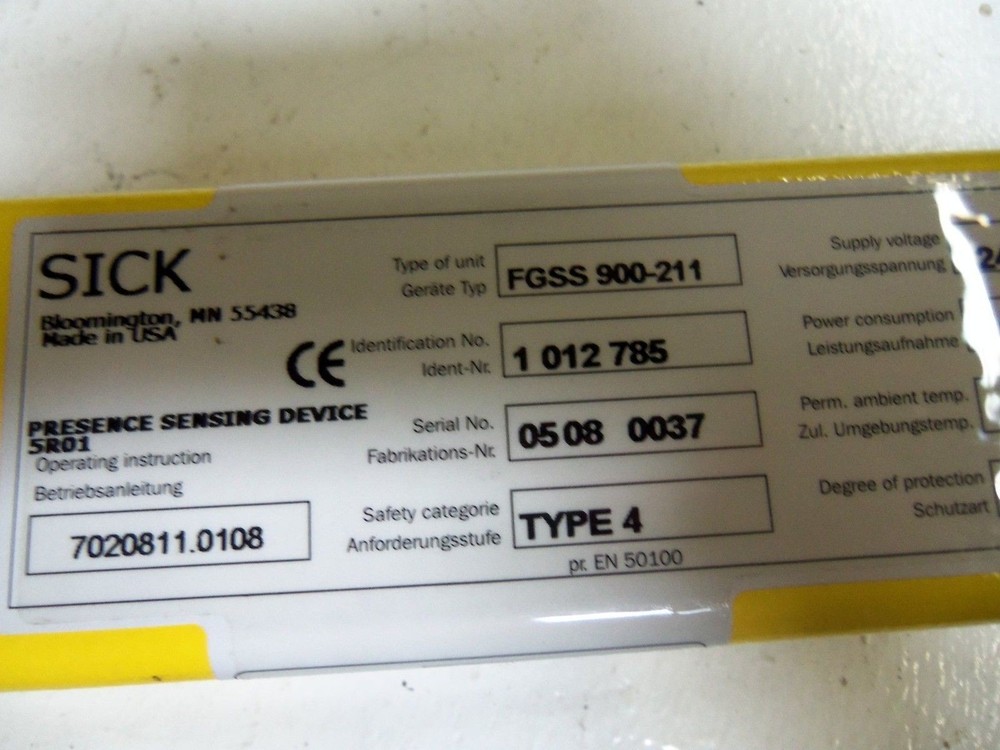 SICK FGSS900-211 TRANSMITTER NSMP