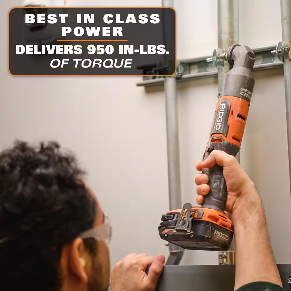 Ridgid 18V Subcompact Brushless Cordless Right Angle Impact Driver Tool Only