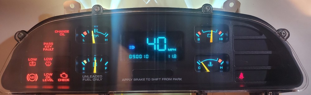 1994 1995 1996 CHEVY IMPALA CAPRICE INSTRUMENT CLUSTER MILEAGE PROGRAMMING.