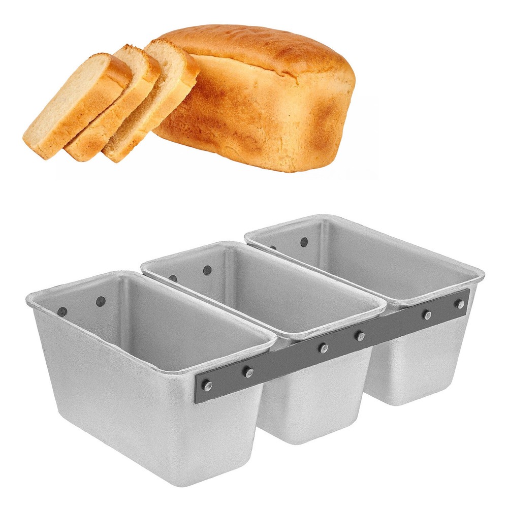 3pcs L7 Bread Form Pan Loaf Aluminium Mold Baking Ovenware Bakeware Kitchen